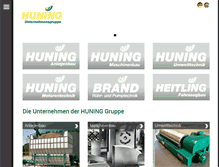 Tablet Screenshot of huning.de